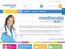 Tablet Screenshot of medilandia.com.mx